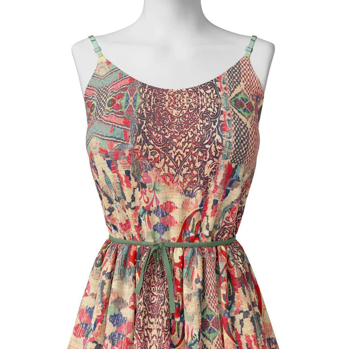 Damask Pattern Digital Printed Fabric